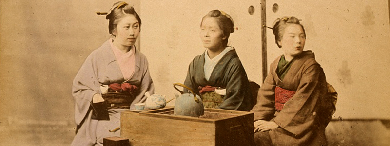 Japanese women having tea